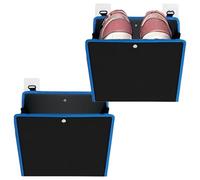 Générique 2 Pieces Waterproof Wall Mounted Self-Adhesive Bag | Slipper Rack Holder - for Bedroom Bathroom Garage Home Dormitory Camping RV Camping RV Motorhome