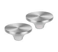 Générique 2 Poignées de Boutons de Couvercle de Casserole en Acier Inoxydable, Boutons de Couvercle Universels avec Vis, Accessoires de Cuisine en Acier Inoxydable pour Ustensiles de