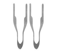 Générique 2 Pointes Métalliques pour Pyrogravure Électrique sur Bois - Embouts Chauffants Haute Précision N°4 - Kit de 2 Pièces pour Gravure, Dessin et Ombrage Artisanal - Outil