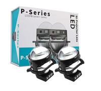 Générique 2 Projecteurs Bi-LED 12V 50W/60W 3 Pouces 8000lm Conversion de Phares Feux de Route Feux de Croisement Lentilles de Projecteur LED