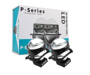 Générique 2 Projecteurs Bi-LED 12V 50W/60W 3 Pouces 8000lm Conversion de Phares Feux de Route Feux de Croisement Lentilles de Projecteur LED