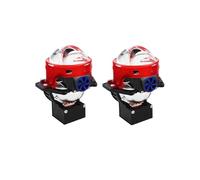 Générique 2 Projecteurs Bi-LED Effet Laser 12V 55W/78W 3 Pouces 8000lm Conversion de Phares Feux de Route Feux de Croisement Lentilles de Projecteur
