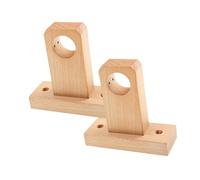 Générique 2 Supports de Tringle à Rideaux En Bois, Diamètre Du Trou : 3 cm, Accessoire Robuste, Support de Rechange pour, Un Seul Trou