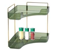 Générique 2 Tier Countertop Organizer, Bathroom Vanity Shelf, Space-Saving Storage Rack with Open Design, Non-Slip Stable Base, Perfect for Makeup, Shower Accessories, Sink, Cabinet, Countertop Use