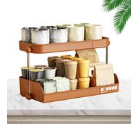 Générique 2-Tier Mug Rack, Coffee Station Organizer, Mug Holder Rack, Space-Saving Coffee Cup Rack for Kitchen, Offices, and Home, Coffee Bar Organizer for Countertop and Coffee Station Accessories