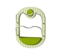 Générique 2-Tier No Drilling Rustproof Wall Mounted Rack | Space Saving Lid Organizer for Kitchen | for Cabinet Cupboard Drawer Wall Pantry Baking Cooking Dishes