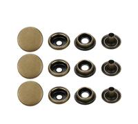 Générique 20/50/100 ensembles 201 203 attaches à pression en métal boutons-pression boutons-pression bouton de couture for vêtements sacs à vêtements maroquinerie(Bronze,20Sets 15mm(201))