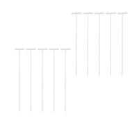 Générique 20 Barres de Porte Blanc Système Unidirectionnel pour Cage à Oiseaux Facile à Installer Pack de 20 Pièces Accessoires pour et Volières