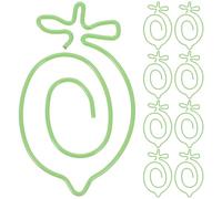 Générique 20 Clips Métalliques en Métal Design Cartoon Adorable pour Bureau et Maison, Marque-pages Créatifs et Attaches pour Calendrier, Lot de 20 Pièces Légères Vert Clair