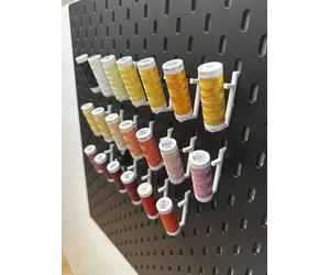 Générique 20 Crochets Compatible IKEA Skadis, Support pour Fil à Coudre - Accessoire IKEA Skadis