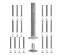 Générique 20 Ensembles Kit de Réparation Rivets à Goupille en Acier Inoxydable Argenté pour Éventails Pliants, Axes de Charnière Polyvalents Démontage Facile, pour Projets DIY