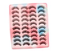 Générique 20 Paires Faux cils faux-cils fake lashes charms make up fashion outils de maquillage pour femmes cils de femmes accessoires de maquillage kit de cils moelleux Imitation