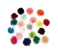 Générique 20 Pièces Accessoires De Collier pour Animaux De Compagnie Collier De Chien Décor Cravates pour Animaux De Compagnie Collier De Chien Fleurs Colorées en Mousseline De Soie pour