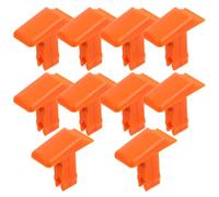 Générique 20 Pièces Bouton de Verrouillage des Échelles de Remplacement Orange en Plastique pour Échelle Télescopique Boucles de Verrou Universelles Usage Domestique