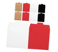Générique 20 Pièces Enveloppes De Stockage en Papier CD DVD Pochettes CD Enveloppes en Papier DVD Vierge Carton Support De Stockage en Couvre Pochettes d'emballage