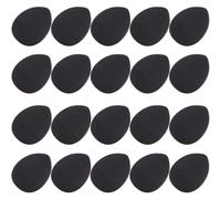 Générique 20 Pièces Houppette à Poudre Mini pour Visage en Tissu Hydrophile Sangle, Forme Compacte pour Application Précise de Poudre, pour Voyage et Retouches Rapides