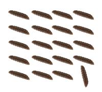 Générique 20 pièces leurres de pêche à la Mouche 4Cm appâts flottants Simulation Grub appâts Souples pour la pêche en Eau Douce et en Eau salée Accessoire de Plein air