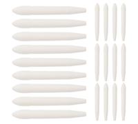 Générique 20 Pièces Pointes de Stylo de Peinture Universelles en Fibre Blanche, Recharges Solide pour Feutres à Pointe Fine, Accessoires pour Usage Prolongé