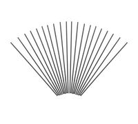 Générique 20 Pièces Tiges en Fibre de Carbone Noires pour Modélisme Aérien, Haute Résistance et Légères, pour Assemblage D’avions Télécommandés Rc