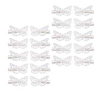 Générique 20 Pinces à Cheveux Latérales Vintage en Métal Argenté Ajouré 3d, Clips Décoratifs pour Coiffure Fille, Lot Mixte Gauche et Droite, Accessoires Coiffure pour Fêtes et Mariage