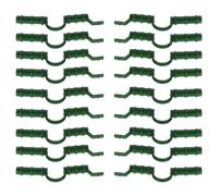 Générique 20 Pinces de Fixation Vertes pour Serrage 8 Mm, Clips pour Bâches et Filets, Accessoires de Jardinage pour Tunnels et Abris, Pack de 20 Pièces Adaptées pour Plantes et Protection