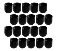 Générique 20 Pointes de Stylet en Silicone Noir pour Écrans Tactiles, Remplacement Facile et Convivial, Compatibles Stylet Capacitif pour Tablette