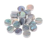 Générique 20 Points Ronds Décoratifs pour Guitare et Ukulélé, Accessoires de Décoration en Matériau Synthétique Lot de 20 Pièces, Couleurs Variées