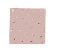 Générique - 20 SERVIETTES PAPIER COCKTAIL PETIT C?'UR 24CM ROSE