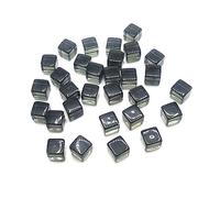 Générique 200 dés acryliques colorés à 6 Faces, 8 mm, Grey | Dés acryliques à 6 faces, 200 pièces, transparents de 8mm, Cubes vierges, jeu de société, dés de Puzzle, jeu de