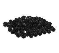 Générique 200 Pièces Bio-balles Noires pour Aquarium, Filtration et Oxygénation, Structure à Trous Denses en Plastique pour Aquarium d'eau Salée ou Mini-récif