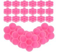 Générique 200 pièces Support de Colle pour Extension de Cils Anneau Porte-colle Rose Adhésif Portable pour Salon et Débutants