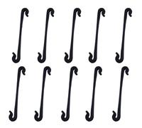 Générique 200pcs Attaches de Câble de Jardinage en PP Noir, Solides et Résistantes, Support de Plante pour Vigne et Fruitier, pour Jardin et Serrage