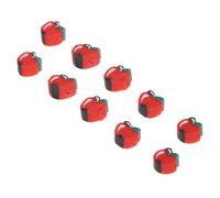 Générique 200pièces Perles Décoratives Fruit DIY pour Bracelets Accessoires de Création de Bijoux Charmes Argile Polymère Rouge Pomme