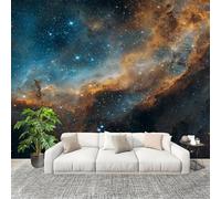Générique 200x140 cm Seamless Join Easy Install Papier Peint Photo Univers NéBuleuse Astronomie Durable Waterproof Removable Mural 200x140 Cm bleu Papier Peint Anti-Stain Fresque Murale Grande