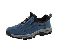 Générique 2024 et Chaussures de Sport Homme Sneakers Respirantes Chaussures de Marche Running Fitness Basquettes Homme Sport Antidérapant Chaussure Mode sans Lacets Pas Cher (Z-0408A-Blue, 41)