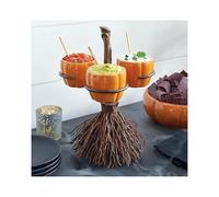 Générique 2024 Various Styles Halloween Pumpkin Snack Bowl Stand - Pumpkin/Square Plate/Round Plate Dessert Stands Fruit Plates, Halloween Creative Snack Basket Decorations
