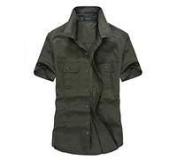 Générique 2025 Chemise Lin Homme Manches Courtes boutonnée à Motif imprimé décontracté Chemisette Habillée sans Repassage Poche pour Le Safari, Les Voyages, Le Golf Hommes Funky Hawaïenne Chemises