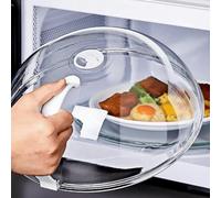 Générique 2025 Cloche Micro Onde, Couvercle Micro Ondes Cour Bol avec poignée, Trous de Vapeur réglables, Couvercle pour Les Petits et Grands Micro-Onde (A)