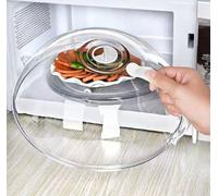 Générique 2025 Cloche Micro Onde sans Bpa,Cloche en Verre Imitation, Couvercle Micro Ondes Cour Bol avec poignée, Trous de Vapeur réglables, Couvercle Parfait pour Les Petits et Grands Micro-Onde