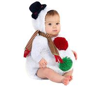 Générique 2025 Costume de Noël pour bébé garçon Noël Cosplay Costume bonhomme de neige polaire à capuche grenouillère combinaison écharpe 1 an tenue bébé
