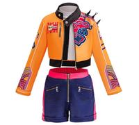 Générique 2025 Costume de scène de nouvelles filles, tenue de costume de chasseurs avec veste et short, tenue de cosplay d'Halloween pour une robe de danse de fête