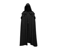 Générique 2025 Deguisement Medieval Homme Cape Halloween, Grande Taille Vampire Cape Noir Adulte, Vintage Capes à Capuche Adulte Unisexe Cosplay Costume pour la Fête de Cosplay Carnaval d'halloween