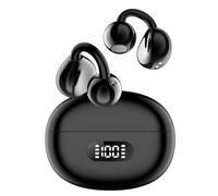 Générique 2025 Écouteurs Bluetooth 6.0 sans Fil à Clipser, Écran LED, Batterie 25h d'autonomie, 20000hz (Noir)