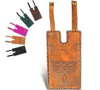 Générique 2025 Fashion Leather Wallet | Western Boot Wallet with Snap Strap | Boot Wallets Women and Men | Vintage Cowboy Design for Men and Women (Yellow)