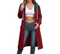 Générique 2025 Femme Sweat Capuche Tendance Manches Longues Décontracté Casual Couleur Unie Super Soft Touch Oversize Hoodie pour Sport Fitness Outdoor