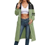 Générique 2025 Femme Sweat Capuche Tendance Manches Longues Décontracté Casual Couleur Unie Super Soft Touch Oversize Hoodie pour Sport Fitness Outdoor