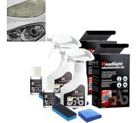 Générique 2025 Headlight Restoration Spray,Headlight Restoration Kit,Automotive Headlamp Refurbisher & Crystallization Coating Agent Kit, Car Cleaner & Restorer for Cloudy and Yellowed Headlights