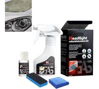 Générique 2025 Headlight Restoration Spray,Headlight Restoration Kit,Automotive Headlamp Refurbisher & Crystallization Coating Agent Kit, Car Cleaner & Restorer for Cloudy and Yellowed Headlights
