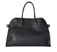 Générique 2025 Leather Tote Bag for Women, Large Retro Top-Handle Work Bag, Trendy PU Shoulder (Black Texture)