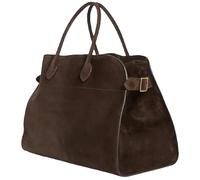 Générique 2025 Leather Tote Bag for Women, Large Retro Top-Handle Work Bag, Trendy PU Shoulder (Coffee Suede)